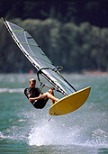 Surfen auf dem Stausee Biersdorf